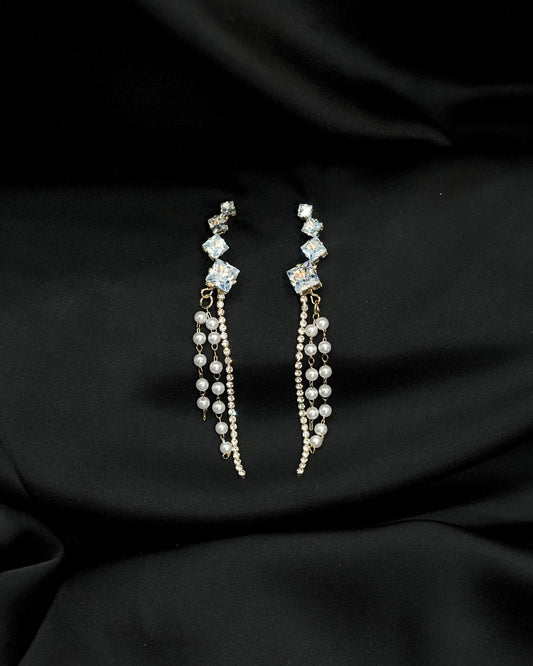 Pearl Peacock Earring